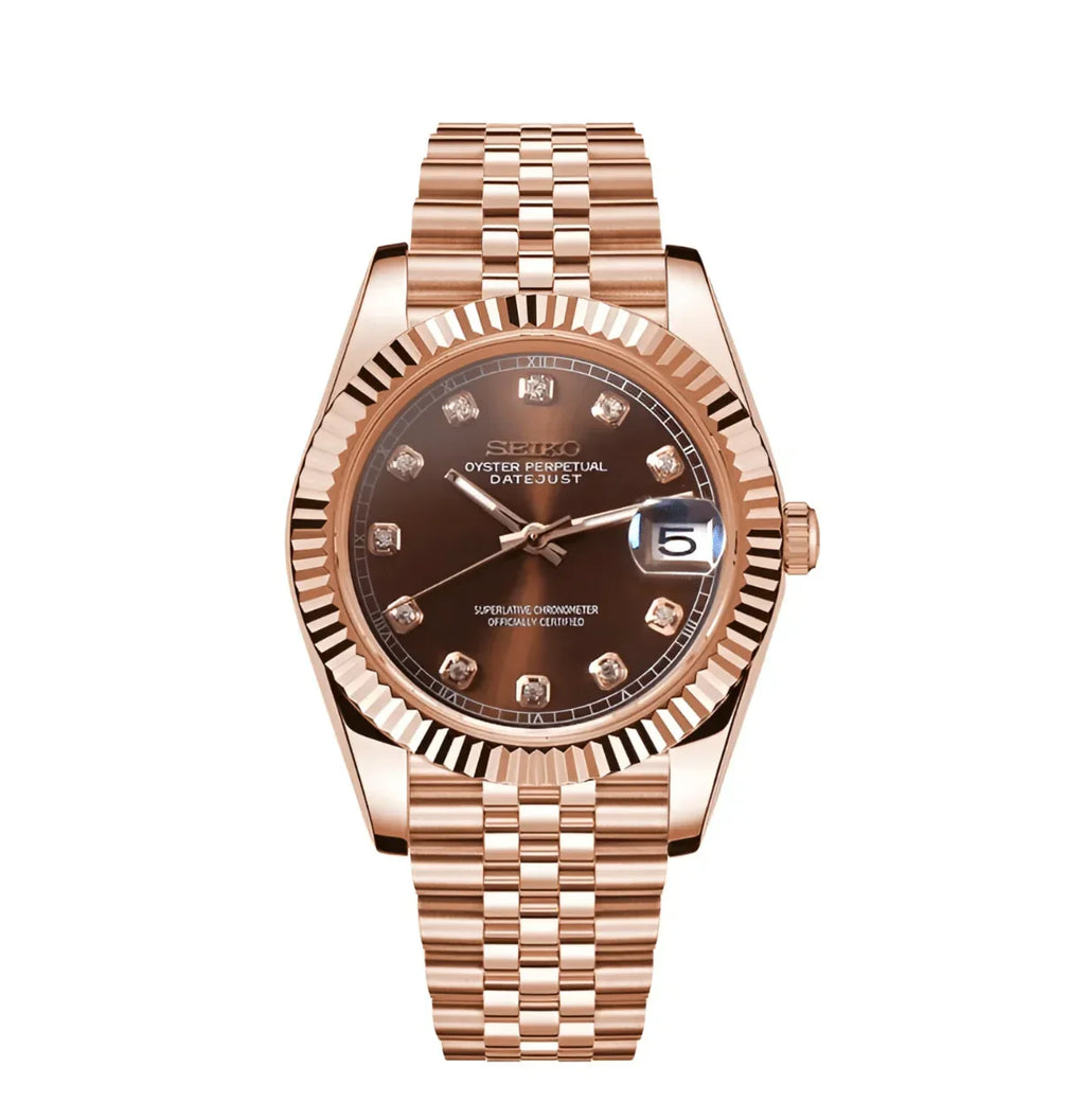 Datejust Chocolate Brown & Rose Gold