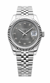 Datejust Grey Diamond Bezel Femme