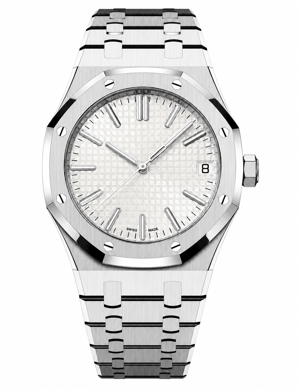 Royal Oak White & Silver