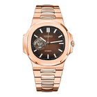 Nautilus Rose Gold & Chocolate Brown Open Heart