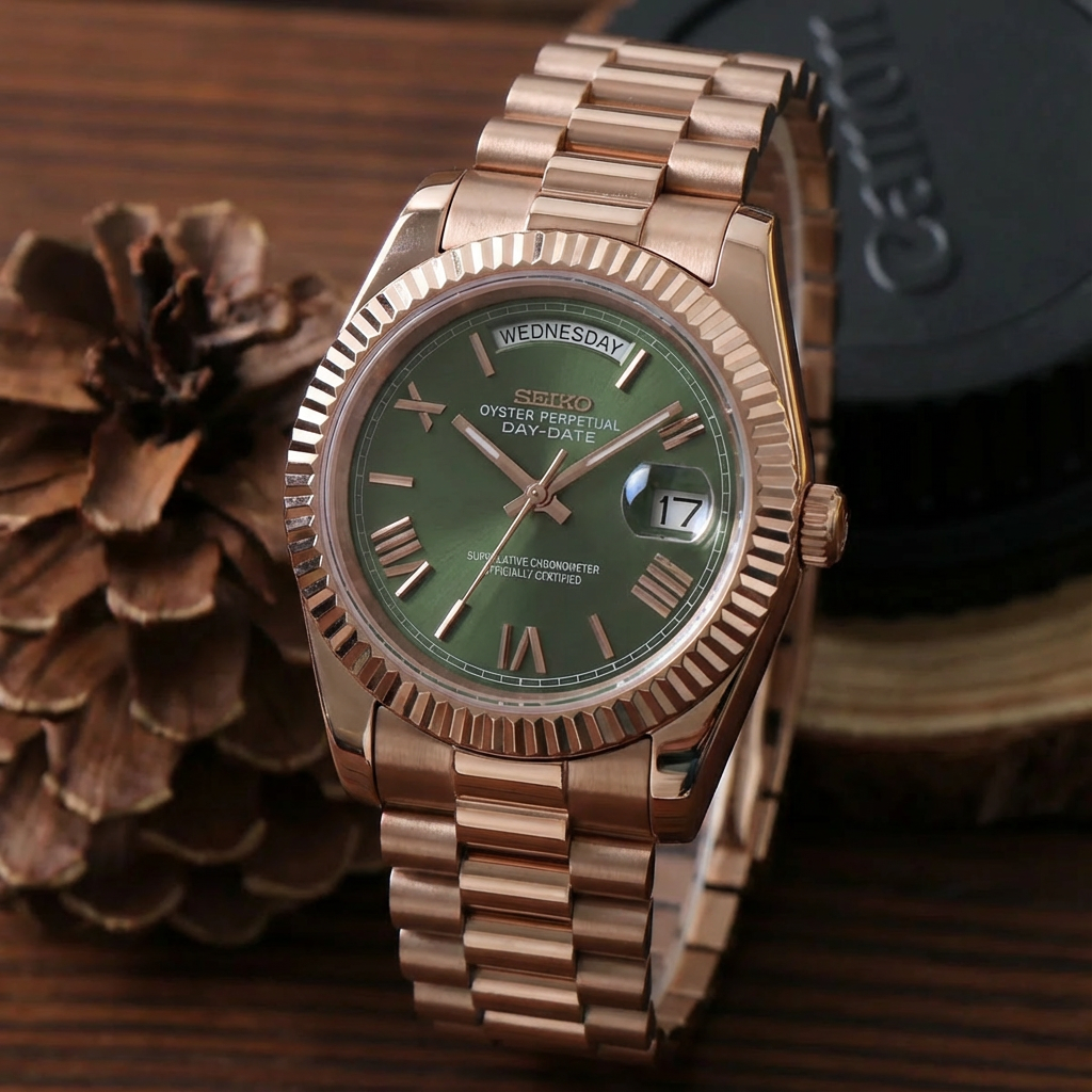 Daydate Rose Gold & Olive