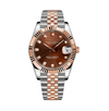 Datejust Two Tone Rose & Silver Chocolate Dial Femme